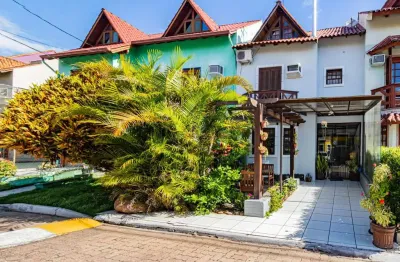 Casa em condomínio fechado com 3 quartos à venda na rua osório mendes ouriques, --, guarujá, porto alegre por r$ 450.000