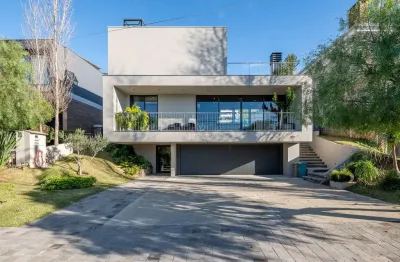 Casa em condomínio fechado com 4 quartos à venda na estrada das três meninas, --, vila nova, porto alegre por r$ 3.590.000
