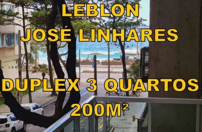 Apartamento para venda em rio de janeiro, leblon, 3 dormitórios, 2 suítes, 4 banheiros, 3 vagas