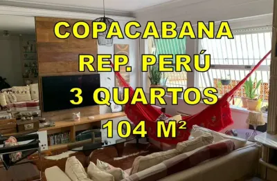 Apartamento para venda em rio de janeiro, copacabana, 3 dormitórios, 1 suíte, 3 banheiros, 1 vaga