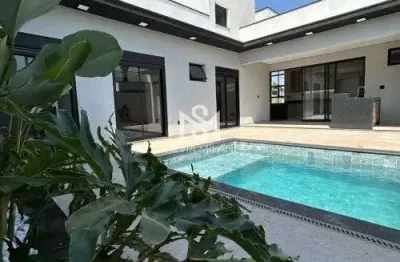 Condomínio residencial milano indaiatuba/sp - casa com 03 suítes, escritório e piscina no condomínio residencial milano em indaiatauba/sp