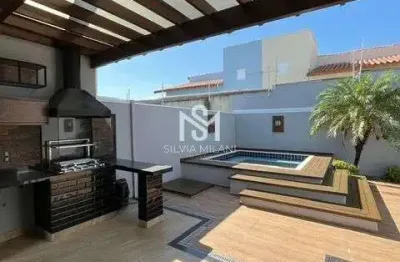 Condomínio bréscia residencial - casa sobrado em condomínio com 03 suítes, escritório e piscina-indaiatuba/sp
