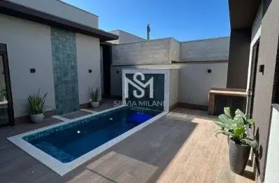 Condomínio residencial dona maria josé - casa com 03 suítes, escritório e piscina para locação no condomínio dona maria josé em indaiatuba/sp