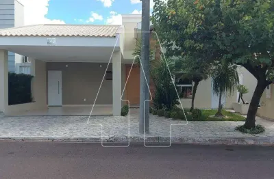 Casa em condomínio fechado com 3 quartos à venda no condomínio residencial serra dourada, araçatuba  por r$ 1.100.000