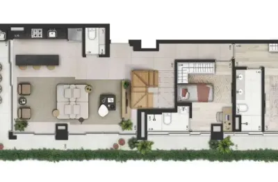 Cobertura duplex - invert campo belo, 217m2! 3 dorms, 3 suites, 3 vagas