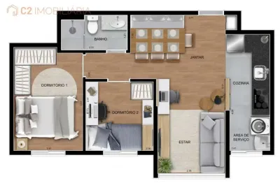 Apartamento 44 m2 com lazer completo - casa branca - santo andré