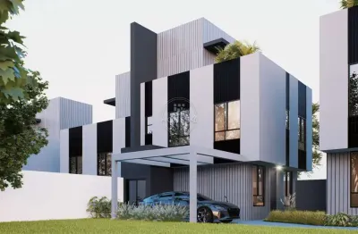 Casa em condomínio fechado com 3 quartos à venda na rua bernardino iatauro, orleans, curitiba, 135 m2 por r$ 840.000
