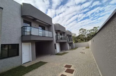 Casa em condomínio fechado com 3 quartos à venda na rua joão barwik, 75, cachoeira, curitiba, 89 m2 por r$ 519.000