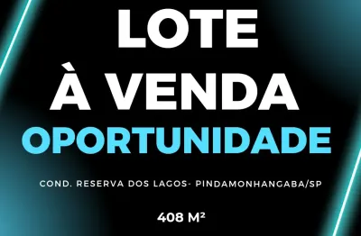 Terreno à venda no condomínio reserva dos lagos em pindamonhangaba