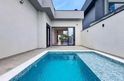 Casa nova - térrea no condomínio vivva - 03 dormitórios e piscina