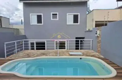 Sobrado no villa branca – 3 dormitórios, suíte, piscina e área gourmet comp