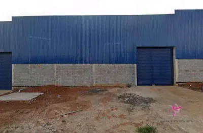 Barracão para alugar, 850 m² por r$ 10.600,00/mês - loteamento industrial anhanguera - leme/sp