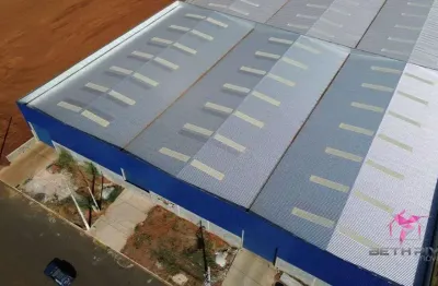 Barracão para alugar, 850 m² por r$ 10.000,00/mês - loteamento industrial anhanguera - leme/sp