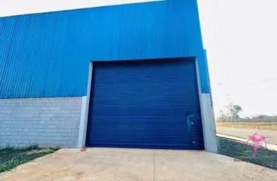 Barracão para alugar, 946 m² por r$ 11.600,00/mês - loteamento industrial anhanguera - leme/sp