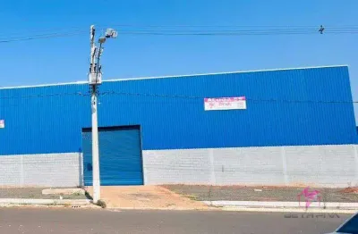Barracão para alugar, 850 m² por r$ 10.600,00/mês - loteamento industrial anhanguera - leme/sp