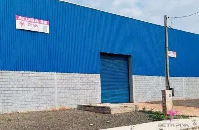 Barracão para alugar, 850 m² por r$ 10.600,00/mês - loteamento industrial anhanguera - leme/sp