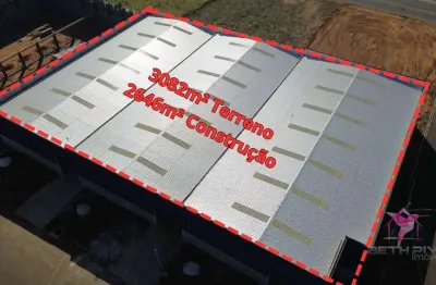 Barracão para alugar, 2646 m² por r$ 31.800/mês - industrial anhanguera - leme/sp