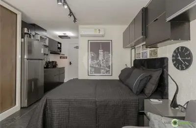 Apartamento com 1 dormitório para alugar, 24 m² por r$ 3.100/mês - auxiliadora - porto alegre/rs