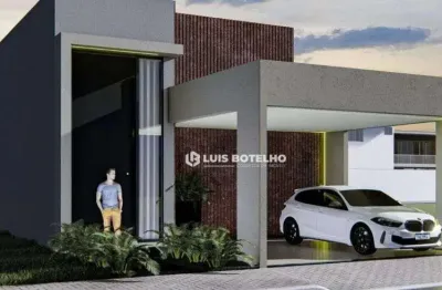 Casa térrea em construção no condomínio residencial recanto piracicamirim com 3 dormitórios e 4 vaga
