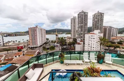 Cobertura à venda, 600 m² por r$ 3.150.000,00 - ponta da praia - santos/sp