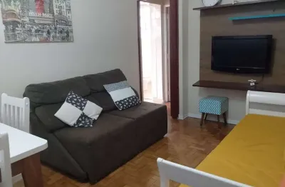 Apartamento com 1 quarto à venda na Avenida Presidente Wilson, 166, José Menino, Santos