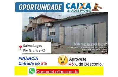 Casa com 2 quartos à venda na Rua Visconde do Rio Branco, Lagoa, Rio Grande