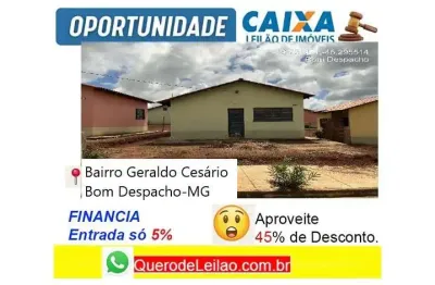 Casa com 2 quartos à venda na Rua Maria Das Graças Silva, Geraldo Cesário, Bom Despacho