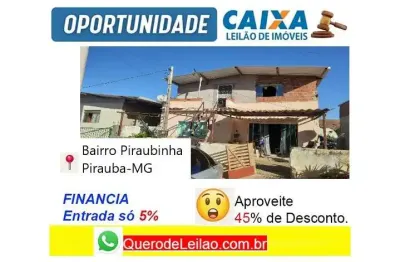 Casa com 3 quartos à venda na Rua Jose Gaspar, Piraubinha, Piraúba