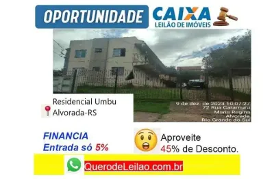 Apartamento com 2 quartos à venda na Rua Caramuru, Umbu, Alvorada
