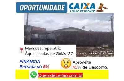 Casa com 2 quartos à venda na Quadra Quadra 1, Mansões Imperatriz, Águas Lindas de Goiás