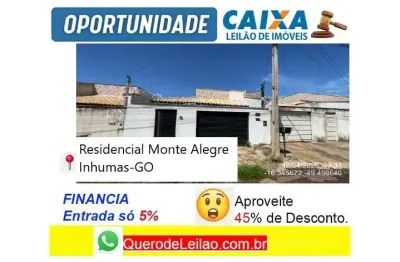Casa com 2 quartos à venda na Rua das Lages, Residencial Monte Alegre, Inhumas
