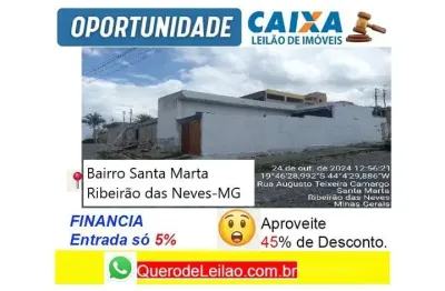 Casa com 2 quartos à venda na Rua Augusto Teixeira Camargo, Santa Marta, Ribeirão das Neves