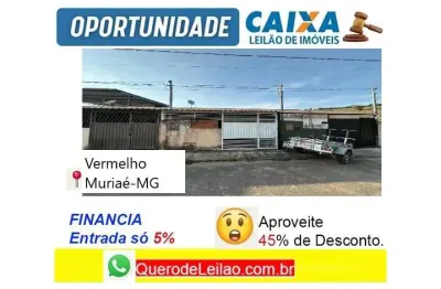Casa com 2 quartos à venda no Vermelho, Muriaé 