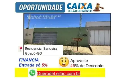 Casa com 2 quartos à venda no Residencial Bandeira, Guapó 