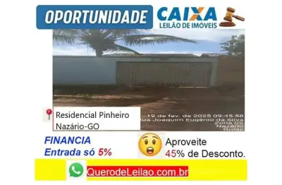Casa com 2 quartos à venda na Rua 5, Setor Central, Nazário