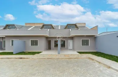 Casa em condomínio fechado com 3 quartos à venda na rua jundiaí do sul, 150, sítio cercado, curitiba, 117 m2 por r$ 495.000