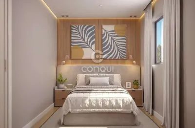 Apartamento com 2 quartos à venda na rua barão do cerro azul, 3038, bom jesus, são josé dos pinhais, 42 m2 por r$ 309.900