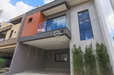 Casa em condomínio fechado com 3 quartos à venda na rua regina stuzinski ramos, 40, costeira, são josé dos pinhais, 144 m2 por r$ 929.000