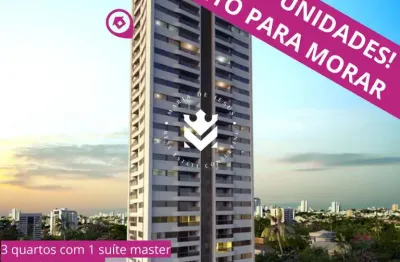 Pronto para morar! últimas unidades! apartamento próximo a praia com 3 quartos (1 suíte master com closet) a partir de r$972.800,00