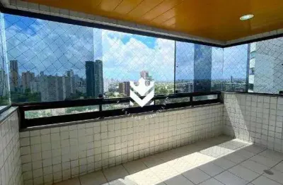 Apartamento exclusivo em andar alto com vista livre para a praça de casa forte – 4 quartos, suítes, varanda ampla e 3 vagas!