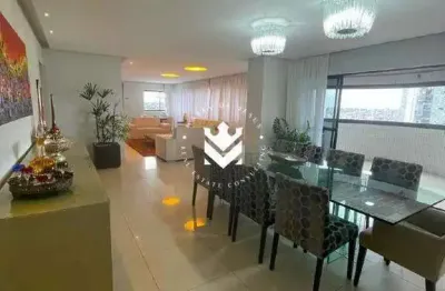 Luxuoso imóvel andar alto, 4 suítes, 4 vagas, área de lazer completa e acabamento de alto padrão