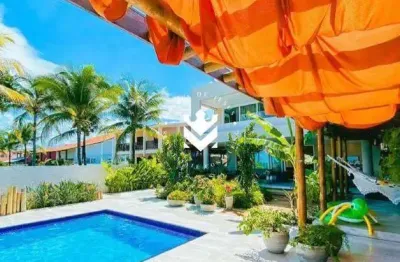 Mansão beira-mar em serrambi, 650m² – vista para a ilha de santo aleixo e acabamento premium