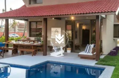 Bangalô com 165m² no oka beach residence á beira-mar de muro alto por r$4.900.000,00