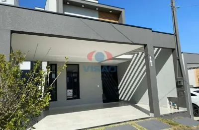 Casa em condomínio à venda, 3 quartos, 1 suíte, 2 vagas, jardim park real - indaiatuba/sp