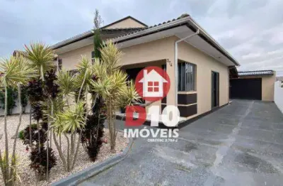 Casa com 3 dormitórios, edícula e salão de festas à venda em arroio do silva/sc