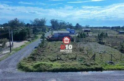 Terreno de esquina com 300 m² por r$ 97.000 - praia da janaina - balneário gaivota/sc