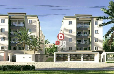 Apartamento com 2 dormitórios à venda, 50 m² por r$ 282.736 - urussanguinha - araranguá/sc