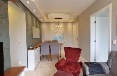Excelente apartamento com 02 quartos, sendo 01 suite, com mobilia completa - condominio com area de lazer e seguranca 24 horas