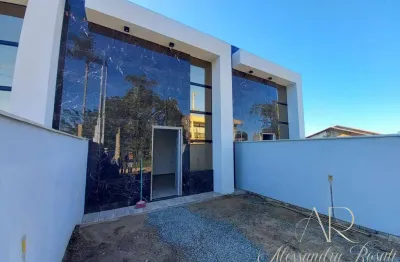 Cod 160 - casa geminada nova no bairro costeira | bal. barra do sul - sc.