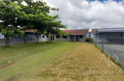 Cod 207 - casa em alvenaria a 150 metros da lagoa - bal. barra do sul - sc.